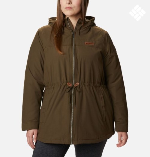 Columbia Chatfield Hill Jakke Dame Mørke Brune | Plus Size 83970R